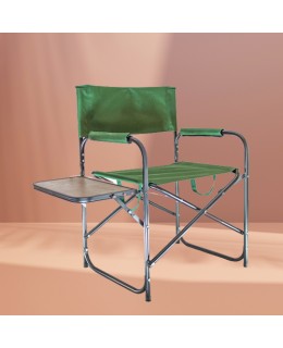 كرسي المخرج قابل للطي مع طاولة جانبية يحتوي على مقبض للحمل