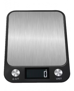  ميزان خبز كهربائي للمطبخ بشاشة LCD سعة 10 كجم H21857-1 أسود/ فضي